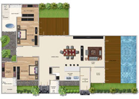 Two Bedroom Premium Pool Villa (Corner)