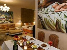 ヴィラでのダイニング