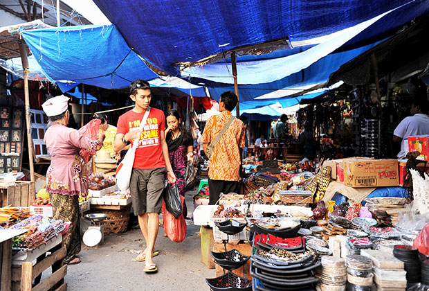 ウブド市場付近