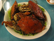 蟹の黒コショウ和え