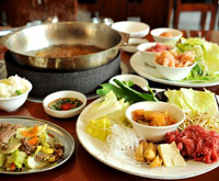 しゃぶしゃぶ+鉄板焼き セット