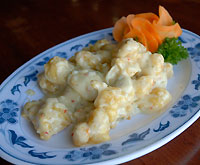 揚げエビのマヨネーズソース和え