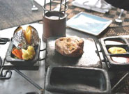 ステーキ野菜添え