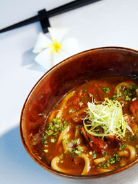 美味しくて人気のカレーうどん