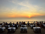 サンセットタイムのビーチ