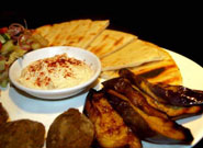 焼きナスとフェタチーズ