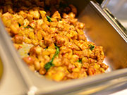 テンペとポテトのピリ辛炒め