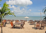 昼間のビーチ席