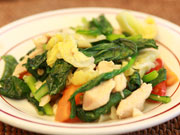 彩の良い野菜料理