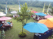 絶景を見ながらのんびり食事