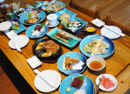 新鮮魚介を使った料理の数々