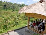 ガゼボ席もある