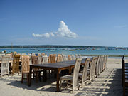 昼間のビーチ席