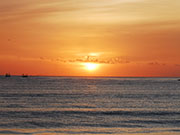 サンセットタイムのビーチ