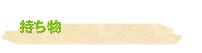 持ち物