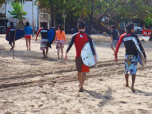 午前のレッスン終了