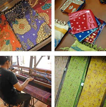 トパティ村のバティック